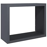 Eleganz Brennholzregal aus Stahl 100x40x80 cm - Stabiles Kaminholzregal für Kamine & Kachelöfen - Platzsparende Aufbewahrung für Brennholz - Anthrazit