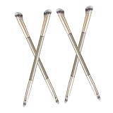 HAPINARY 4 Stück Concealer Pinsel Doppelseitiger Make Up Pinsel Foundation Pinsel Für Flüssiges Make Up Nasenkonturpinsel Lidschatten Wischpinsel Lidschattenpinsel Mini Pinsel Zum