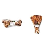 Irish Pure Premium Kauknochen vom Rind für Hunde, Vitamine, Premium, Getreidefrei, Sensitiv,Hundeknochen aus Irland (Large Postmans Leg) & Rinder-Knochen, Riesen Hunde Kauknochen (Roasted Paddle Bone)