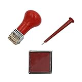 Shurhome Einstellbarer Rollen-Datumsstempel, Gummistempel, Linie, Datum, Büro, rotierender Stempel für Scrapbooking, Verpackung, Basteln