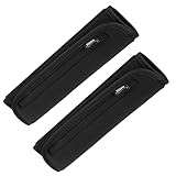 Mitavo Universal Auto Gurtpolster Set, 2 Stück in Schwarz, 25x7 cm Groß - Weiche Sicherheitsgurt Schutzkissen Gürtelkissen Schulterpolster für Komfort & Schutz, Kindersitz, Rucksack und Taschen