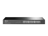 TP-Link 24-Port 10/100Mbps Unmanaged Ethernet Switch, 19-inch Rack-Mount, Steel Case(TL-SF1024)