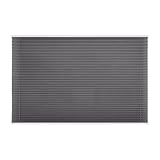 Wabenplissee ohne Bohren,Verdunklung Plissee,Klemmfix ohne Bohren,Weiß-Weiß Thermo Doppelplissee,100% Blickdicht,Jalousie für Fenster ohne Bohren,Sanfree (Grey, 80 X 120 cm)