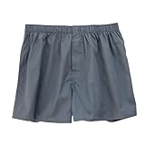 Herren Slips - Locker Sitzende -Unterwäsche Reine Baumwolle -Nachtwäsche Flacher Atmungsaktiv Große Shorts (Dark Gray M)