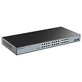 SODOLA Umanaged Switch mit 24 Ports, 2,5 GB, 24 x 2,5 G Base-T-Ports, 2 x 10 G SFP, 160 Gbit/s Schaltkapazität, Portisolierung, IU Rack-Mount/lüfterlos/Plug & Play Multi-Gig, nicht verwalteter