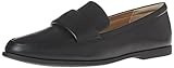 Amazon Essentials Damen Loafer mit weicher Mokassin-Zehenpartie, Schwarz Kunstleder, 38 EU