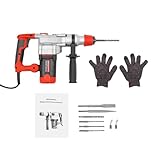 SuhoFutus Bohrhammer, 2200-Watt-Schlagbohrmaschine, Variable Drehzahl 0–920 U/min, mit 6 Bohrern, Vibrationsgedämpftem Griff und Sicherheitskupplung, Inklusive Zubehör und Koffer