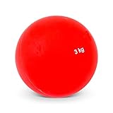 VINEX Hallenstoßkugel mit Fester Hülle - 3,00 KG - Rot