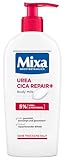 Mixa Urea Cica Body Lotion, beruhigende & schützende Körpermilch, mit Urea & regenerierendem Panthenol, für sehr trockene Haut, hochverträglich, beugt Hautirritationen vor Urea Cica Repair+, 250 ml