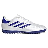 adidas Unisex COPA Pure II Club Football Boots Turf Fußballschuhe, Footwear White/Lucid Blue/SOLAR RED, 43 1/3 EU