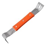 JIEBWCHA Edelstahl Manuelles Werkzeug, M4/M5/M6 Flache Levas, Schaber, Brecheisen Platten, kompakter Nagelheber, Werkzeugteile Schaber, Gummigriff