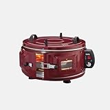 AKEL Elektrischer runder Ofen AF022 Mini-Backofen, Pizzaofen, tragbar (rot)