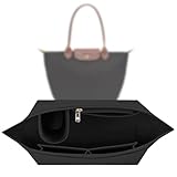 Organizer für Longchamp Tasche,Taschen Organizer für Longchamp M,Organizer für Longchamp Pliage M,Purse Organizer, Multi-Pocket Felt Handbag Organizer for Insert Wallet Organizer for Longchamp