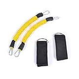 Toddmomy Knöchel Widerstandsbänder Elastisches Trainingsband für Kraft und Beweglichkeitstraining Robustes Fitness Stretchband für Yoga und Geeignet für Altersgruppen Zufällige Farbe