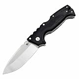 Joa Metall Taschenmesser, Premium Klappmesser, Klein Messer Tanto, Schwarz Stahl Klinge, Neck knife Outdoor EDC Messer, Multi Jagdmesser, Einhandmesser