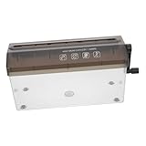 SHINEOFI Manueller Handkurbel Aktenvernichter Format Leiser Tragbarer Dokumentenschredder für Büro und Zuhause Robuste Manuelle Papierschneidemaschine ohne Strom für Vertrauliche Unterlagen