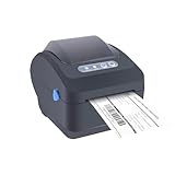 G&G Etikettendrucker,Etikettiergerät Bondrucker,80mm Beschriftungsgerät Selbstklebend Belegdrucker,Receipt Label Printer mit USB,Labeldrucker für Barcode, Einzelhandel,Büro (Label Printer)