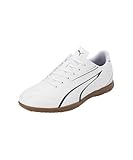PUMA Herren Vitoria IT Soccer Shoe, White Black, 40.5 EU