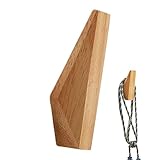 Dimweca Minimalistische Holzhaken | eingefasste minimalistische Wandhaken, Kleiderhaken, japanischer Stil, robuster Kleiderhaken, Wandmontage, rustikale Haken, Kleiderbügel, Huthaken für Handtücher