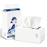 200 Stück Gesichtsreinigungstücher, Einweg Baumwoll Abschminktücher Ultraweich Einmalwaschlappen für Empfindliche Haut, Babytücher, Hautpflege, Make-up-Entfernung, Reinigung