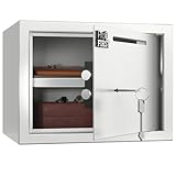 Profirst Möbeltresor Guardian 3 Einwurfschlitz Stahl Doppelbartschloss 2 Schlüssel herausnehmbarer Fachboden Filzunterlage inkl. Befestigungsmaterial