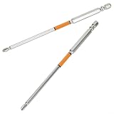 HRC62 Magnetische Bits für PH2 Kreuzschlitz-Schraubendreher, Mehrzweck-Schraubendreher-Bits, 1/4-Zoll-Sechskantschaft, für Handbohrmaschinen, Elektro-Schraubendreher, 2 Stück (150 mm)
