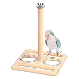 Vogelkäfig Sitzstange | Nymphensittichkäfig Sitzstange Holz – Papageien-Sitzstange Vogelspielzeug Papageienkäfig Zubehör für Lovebird kleine Vögel