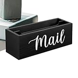 Post-Organizer aus Holz, Schreibtisch-Aufbewahrungsbox, Wandmontage, für Rechnungen, Dokumente, Notizbücher, Briefe, Umschläge, Etiketten, Fotos, Dokumente