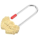 Healeved Wish Vintage Metall Vorhängeschloss mit Schwanenmuster Kleines Dekoratives Schloss für Hochzeit Reise Jubiläum Tragbares Wunschschloss mit Schlüssel