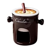 Generisch Schokoladen-Fondue-Becher, Fondue-Becher aus Keramik,Keramiktasse zum Schmelzen von Süßigkeiten, Schokoladenfonduebecher für Schokolade, Käse, Marshmallows, Süßigkeiten