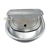 COLLBATH Viehtränke Automatische Ziegentränke Automatische Tränke Pferdetrog Tränke Für Tiere Tiertränke Bewässerungsanlage Für Den Bauernhof Automatischer Wassernapf Für Hunde Silver