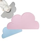 VINPAM-Kreative niedliche Haustier silikon Haustier tischset fütterungsmatte katzennapf hundenapf rutschfeste wasserdichte Matte Haustier essmatte 48 * 27cm,rosa (blau)