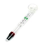 SunSun WDJ-02 Aquarienthermometer, schwimmendes Aquarium Thermometer Glasthermometer mit Saugnapf