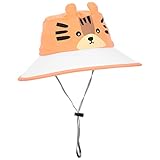 ANDRESLAD Sonnenhut Sonnenhüte Für Babys Strandhüte Für Kleinkinder Kleinkind Mütze Sonnenhüte Für Bucket Hat Outdoor-Hut Sommerliche Babymützen -mädchen-Hut Orange Nylon