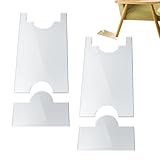 Transparenter Möbelblocker – Langlebige Anti-Rutsch Pads, Formstabile Haltekraft, Kratzschutz Für Wandflächen, Unauffällige Schutzlösung Für Polstermöbel | Abstandshalter Unterstützung Während Stabili