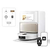 Mova V50 Ultra Complete Saugroboter mit Wischfunktion 24.000 Pa, 6cm Hindernisüberwindung, Liftable Navigation+RGB AI+LED, 80℃ Heißwasserwäsche & 63℃ Selbsttrocknung, DuoSolution System, Tricut Bürste