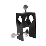 MOTHNUR Metall Klemmhalterung für Gartenfackeln und Dekorationen Wetterfeste Outdoor Fackelhalterung mit Stabilem Sockel Einfache Befestigung an Geländern und Terrassen für Sicheren Halt