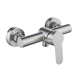 HONITANO Edelstahl Badewannenarmatur Einhand Wandmontage Anti rost Anti platzen Ergonomischer Griff Moderne Dusche Wasserhahn für Bad und Hotel
