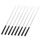 ULTECHNOVO 8Stücke Teleskopierbare Grillgabeln Teiliges Set Ausziehbare Bratstäbe Für Braten Von Marshmallows Und Hot Dogs Robuster Mit Bunten Griffen