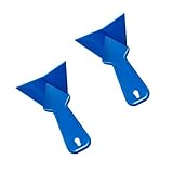 Eckkelle aus 90-Grad-Kunststoff, für Innenecken, zum Schlammen, Spachteln von Tapeten, 2 Stück