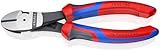 KNIPEX Kraft-Seitenschneider mit Comfort-Griffen schwarz atramentiert 180 mm, 74 02 180