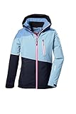 killtec Mädchen Skijacke/Funktionsjacke mit Kapuze und Schneefang KSW 331 GRLS SKI JCKT, hell denim, 140, 42091-000