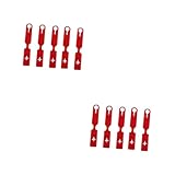 DEARMAMY 2 Sätze Kofferanhänger Identifikatoren Reise-tags Gepäck-id-tag Reisegepäckanhänger Gepäckidentifizierung Flugzeug-gepäckanhänger Tasche Reisezubehör Pvc Rot 5 Stücke * 2