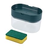 HIAKDOFT Manueller Seifenspender Küchen Seifenspender Druckspender aus Bruchsicherem Abs Kunststoff Nachfüllbarer Spülmittelspender mit Gleichmäßiger Dosierung Geeignet für Haushalt und