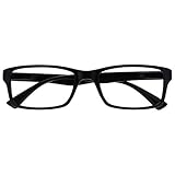 UV Reader OPULIZE PEP Lesebrille für Damen und Herren – Leichte, bequeme Brille mit Federscharnieren – Schwarz +1,00