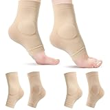 Modixun 2 Paar Knöchelschutzsocken mit Gel-Pad, Malleolar Gepolsterte Ärmel Skate Socken für Eiskunstlauf, Roller, Ski, Hockey, Stiefel, Bandage Knöchelstützkissen, Knöchel