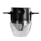 Edelstahl-Kaffeefilter, doppellagiges Design, tragbar, faltbar, für Zuhause, Büro, Reisen und Outdoor-Brühen, Camping, Kaffeefilter mit Halterungen
