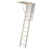 Bodentreppe │ wärmegedämmt │ 120 x 60 cm │ 3-teiliges Leiternteil │ Lichte Raumhöhe bis 285 cm │ U-Wert 1,60 │ Inkl. Bedienstab │ 150 kg Traglast