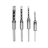 Respicefinem 6-teiliges Vierkantloch-Bohrer-Set für die Holzbearbeitung, Stahl-Stemmmeißel-Bits in den Größen 1/4, 5/16, 3/8, 1/2, 9/16 und 5/8 Zoll (4 Stück)
