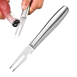 Fleischgabel, Tranchiergabel, Grillgabel, robuste Tranchiergabel, Küchengabel mit ergonomischem Griff für Grill, Picknick, Camping